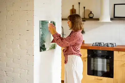 Quadro magnético de apagar a seco estampa de monstera tropical