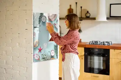 Quadro magnético de apagar a seco composição de verão