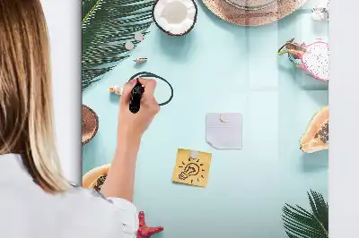 Quadro magnético de apagar a seco composição de verão