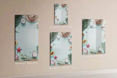Quadro magnético de apagar a seco composição de verão