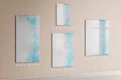 Quadro magnético de apagar a seco com estampa de manchas de aquarela