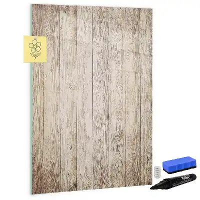 Quadro magnético de apagar a seco em madeira