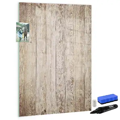 Quadro magnético de apagar a seco em madeira