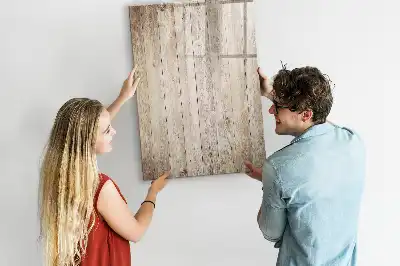 Quadro magnético de apagar a seco em madeira