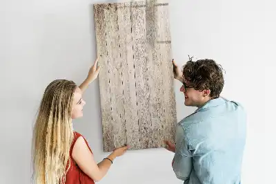 Quadro magnético de apagar a seco em madeira