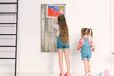 Quadro magnético de apagar a seco em madeira