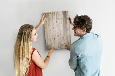 Quadro magnético de apagar a seco em madeira