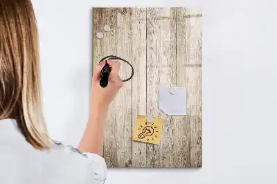 Quadro magnético de apagar a seco em madeira