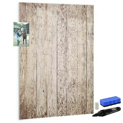 Quadro magnético de apagar a seco em madeira