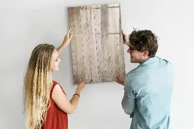 Quadro magnético de apagar a seco em madeira