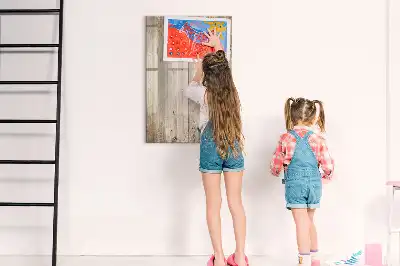 Quadro magnético de apagar a seco em madeira