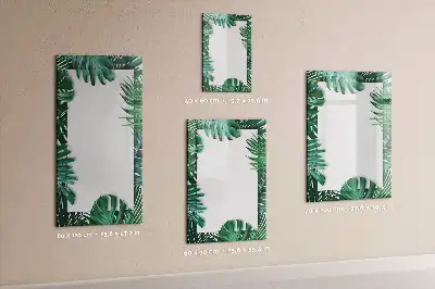 Quadro magnético de apagar a seco com moldura de monstera
