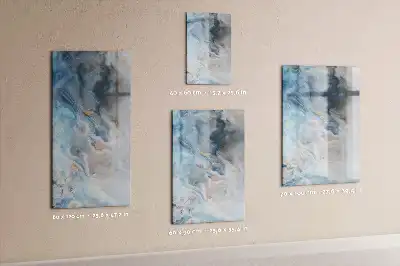 Quadro magnético de apagar a seco com padrão de mármore