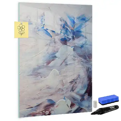 Quadro magnético de apagar a seco com estampa de abstração pictórica