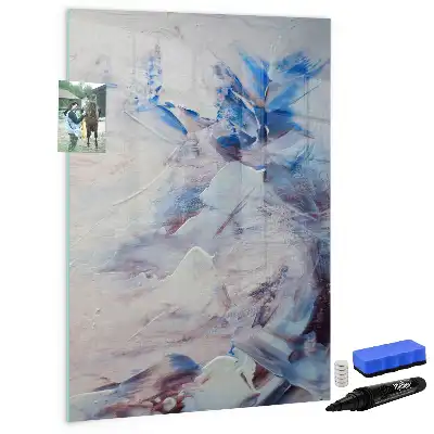 Quadro magnético de apagar a seco com estampa de abstração pictórica