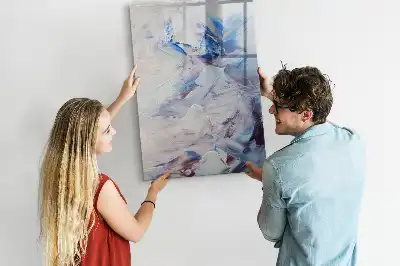 Quadro magnético de apagar a seco com estampa de abstração pictórica