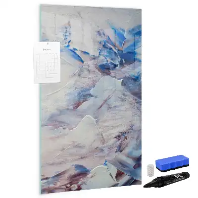 Quadro magnético de apagar a seco com estampa de abstração pictórica