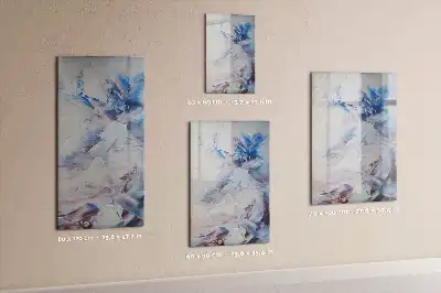 Quadro magnético de apagar a seco com estampa de abstração pictórica