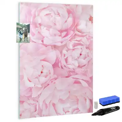 Quadro magnético de apagar a seco com estampa de flores de verão