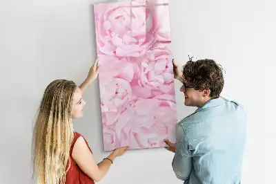 Quadro magnético de apagar a seco com estampa de flores de verão