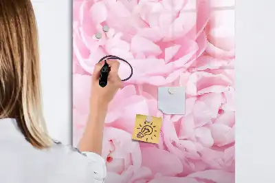 Quadro magnético de apagar a seco com estampa de flores de verão