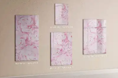 Quadro magnético de apagar a seco com estampa de flores de verão