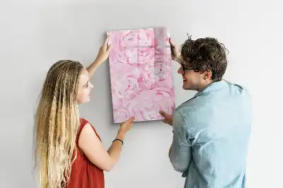 Quadro magnético de apagar a seco com estampa de flores de verão