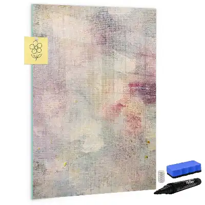 Quadro magnético de apagar a seco modelo Pingos de tinta