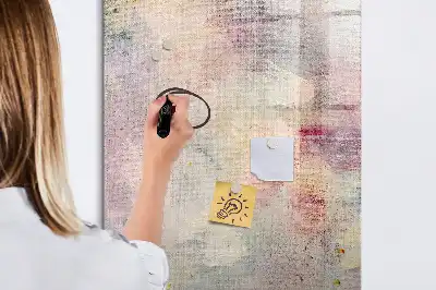 Quadro magnético de apagar a seco modelo Pingos de tinta
