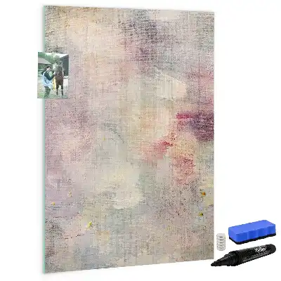Quadro magnético de apagar a seco modelo Pingos de tinta