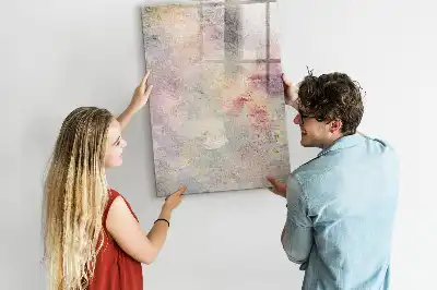 Quadro magnético de apagar a seco modelo Pingos de tinta