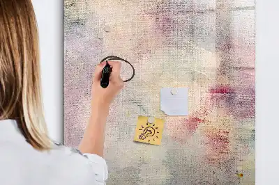 Quadro magnético de apagar a seco modelo Pingos de tinta