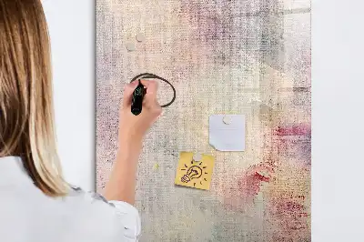 Quadro magnético de apagar a seco modelo Pingos de tinta