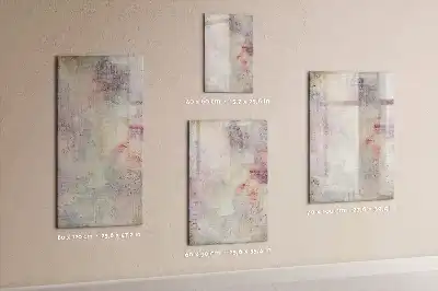 Quadro magnético de apagar a seco modelo Pingos de tinta