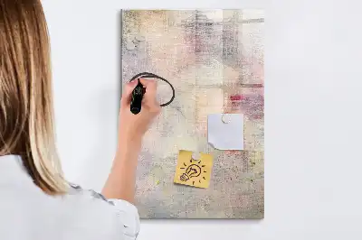 Quadro magnético de apagar a seco modelo Pingos de tinta