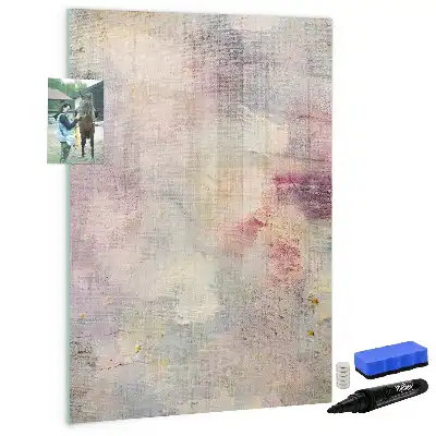 Quadro magnético de apagar a seco modelo Pingos de tinta