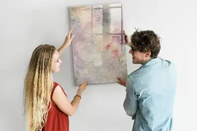 Quadro magnético de apagar a seco modelo Pingos de tinta