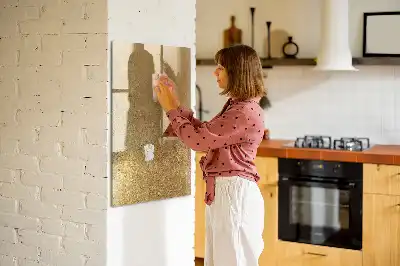 Quadro magnético de apagar a seco em tecido decorativo
