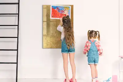 Quadro magnético de apagar a seco em tecido decorativo