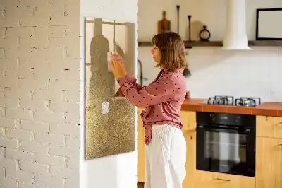 Quadro magnético de apagar a seco em tecido decorativo