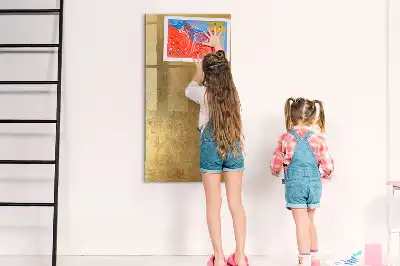 Quadro magnético de apagar a seco em tecido decorativo