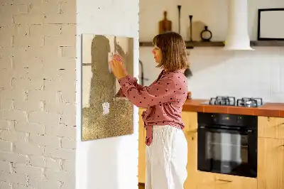 Quadro magnético de apagar a seco em tecido decorativo