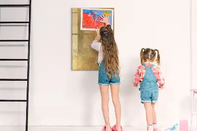 Quadro magnético de apagar a seco em tecido decorativo