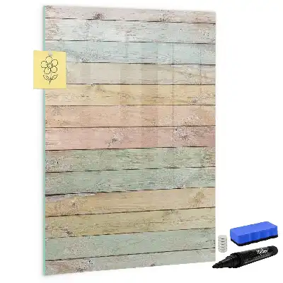 Quadro magnético de apagar a seco em tons pastel