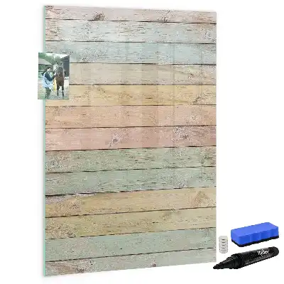 Quadro magnético de apagar a seco em tons pastel