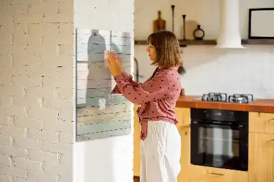 Quadro magnético de apagar a seco em tons pastel