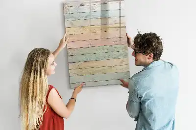 Quadro magnético de apagar a seco em tons pastel