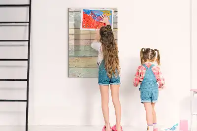 Quadro magnético de apagar a seco em tons pastel