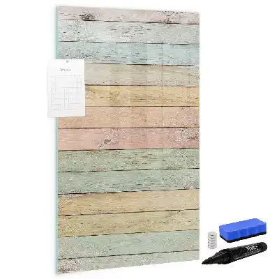 Quadro magnético de apagar a seco em tons pastel