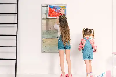 Quadro magnético de apagar a seco em tons pastel